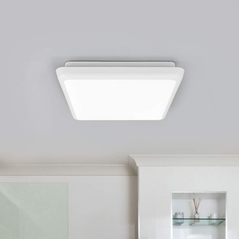 Vierkante LED plafondlamp Augustin, 25 cm