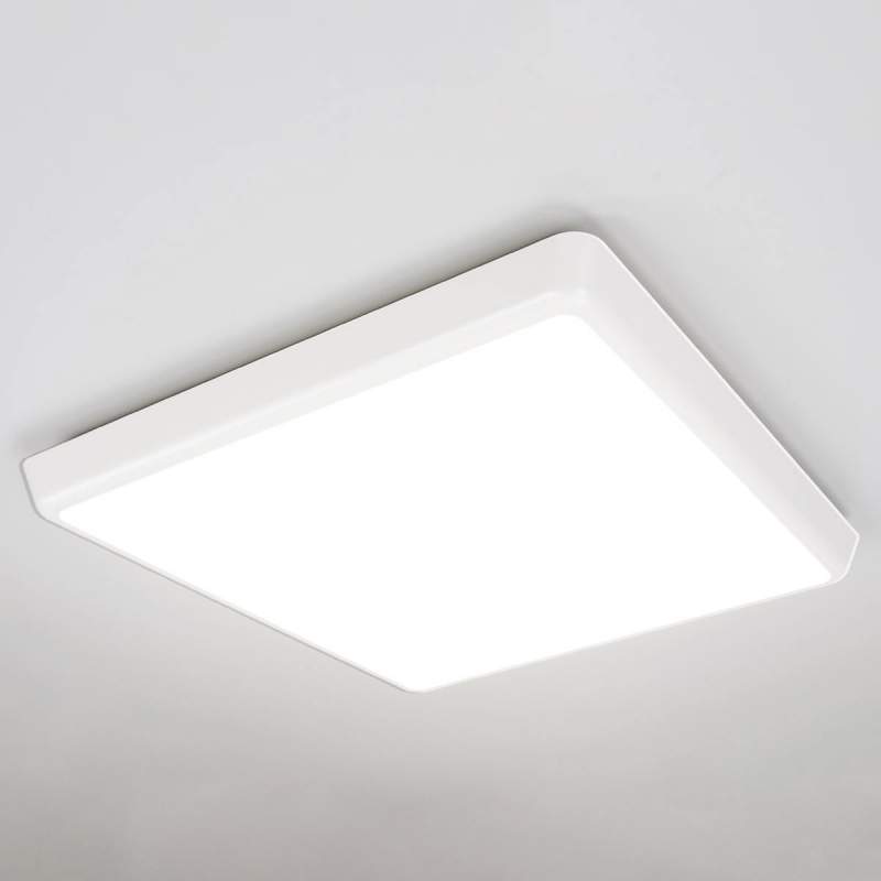 Discrete LED plafondlamp Augustin, IP54 40 cm