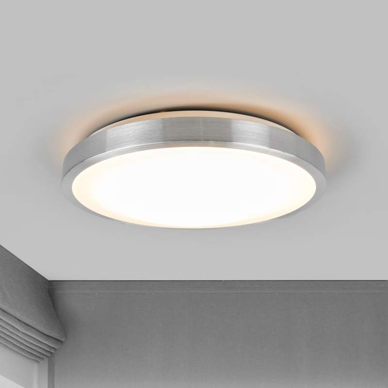 Eenvoudige LED plafondlamp Jasmin, ronde kap