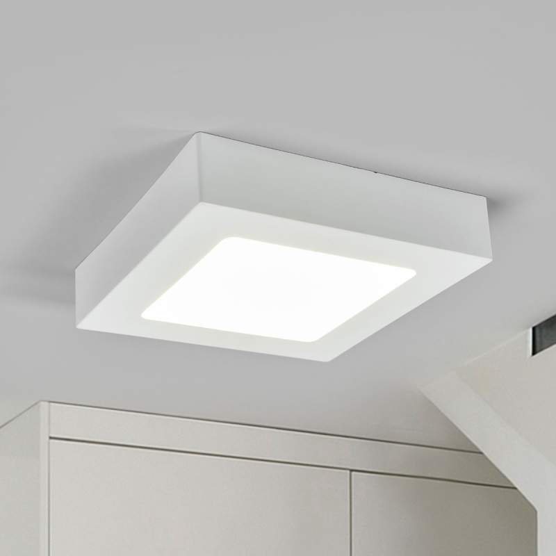 Witte LED badkamer plafondlamp Marlo, IP44