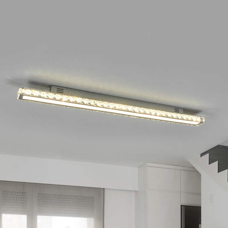 Krachtige kristallen plafondlamp Sesilia met LED