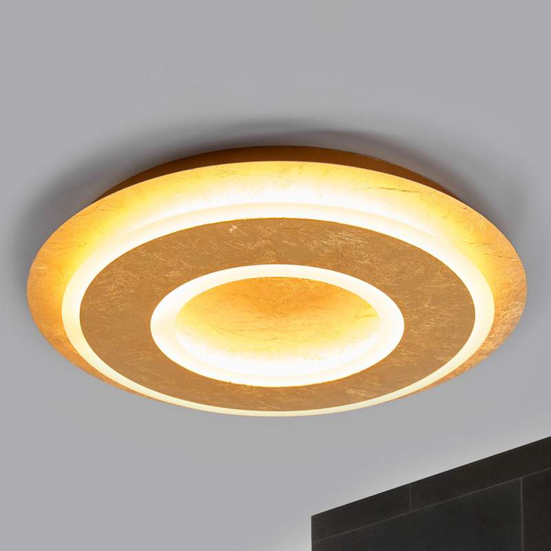 Juran - ronde LED plafondlamp in goud