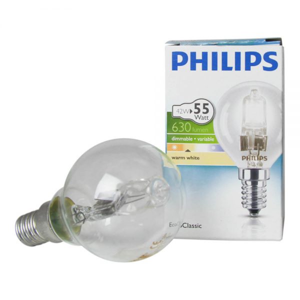 Philips EcoClassic Lustre 42W E14 230V P45 Clear