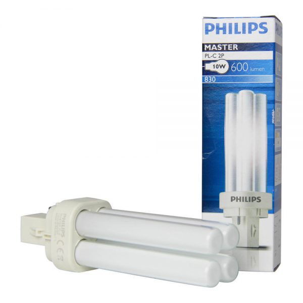 Philips PL-C 10W 830 2P (MASTER) | Warm Wit - 2-Pin