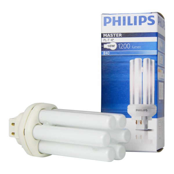 Philips PL-T 18W 840 4P (MASTER) | Koel Wit - 4-Pin