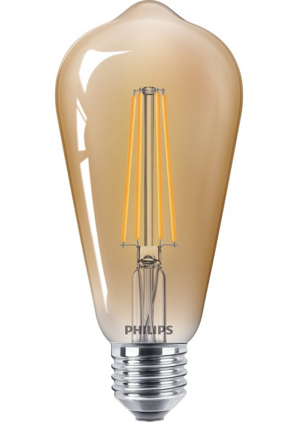 Philips Classic LEDbulb E27 Edison 8W 822 Goud | Dimbaar - Vervangt 50W