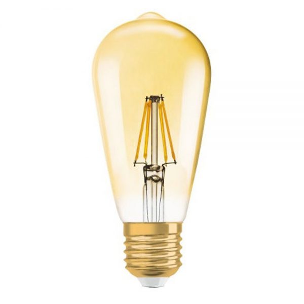 Osram Vintage 1906 LED E27 Edison 6.5W 824 Goud | Dimbaar - Vervangt 50W