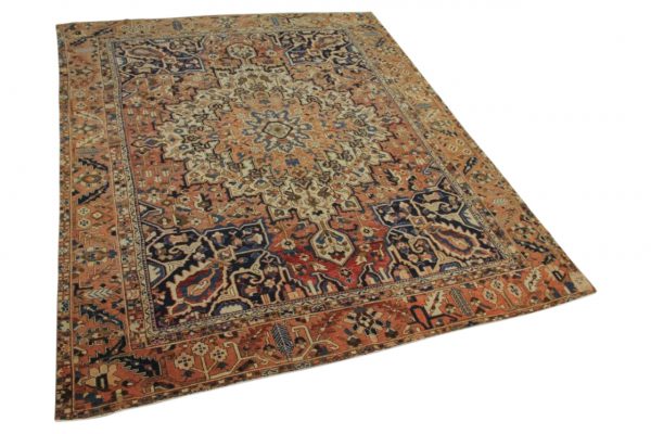 antiek vloerkleed uit Turkije 363cm x 300cm 70 jaar oud