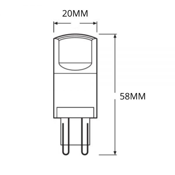 Osram Parathom Pin G9 3.8W 827 Helder | Vervangt 40W