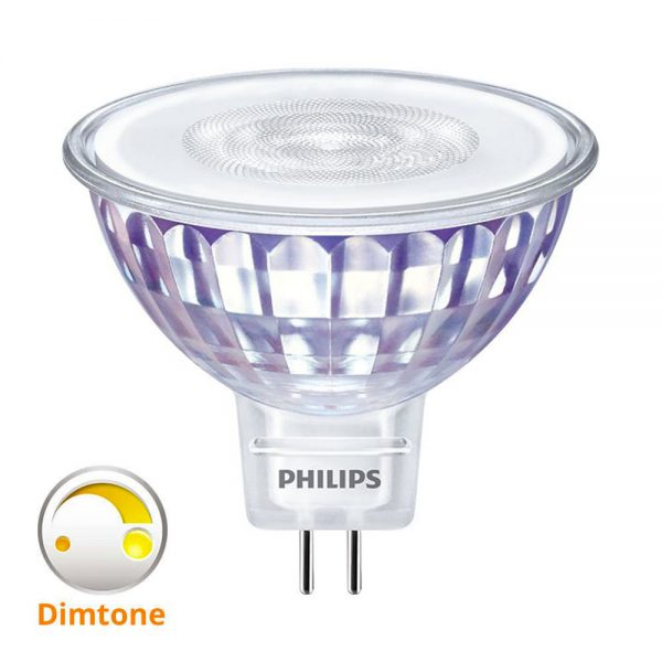 Philips LEDspot VLE GU5.3 MR16 5W 827 36D (MASTER) | Extra Warm Wit - DimTone Dimbaar - Vervangt 35W