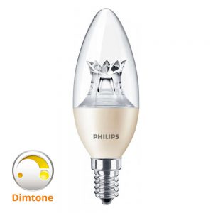 Philips LEDcandle E14 B40 8W 827 Helder (MASTER) | DimTone Dimbaar - Vervangt 60W