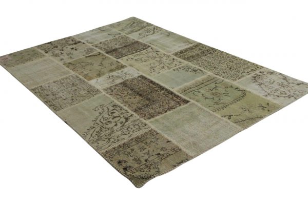 patchwork vloerkleed beige 240cm x 170cm