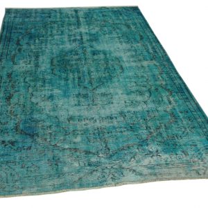 vintage vloerkleed blauw 280cm x 166cm