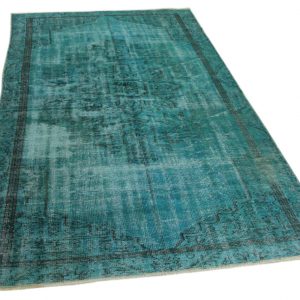 vintage vloerkleed blauw 282cm x 167cm