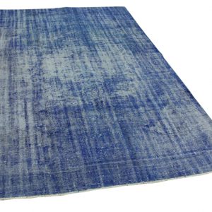 vintage vloerkleed blauw 287cm x 183cm