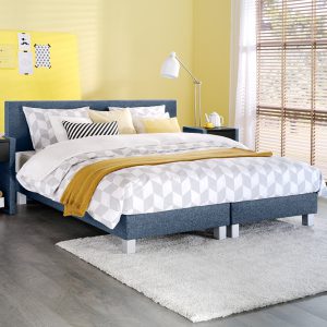 Boxspring Kerry De Luxe Vlak Met Polyether Matras Beddenreus