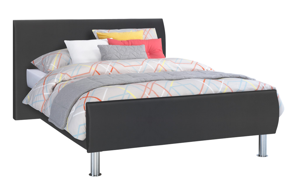 Boxspring Oklahoma Vlak Kunstleer Beddenreus 1 Boxspring Oklahoma Vlak Kunstleer Beddenreus