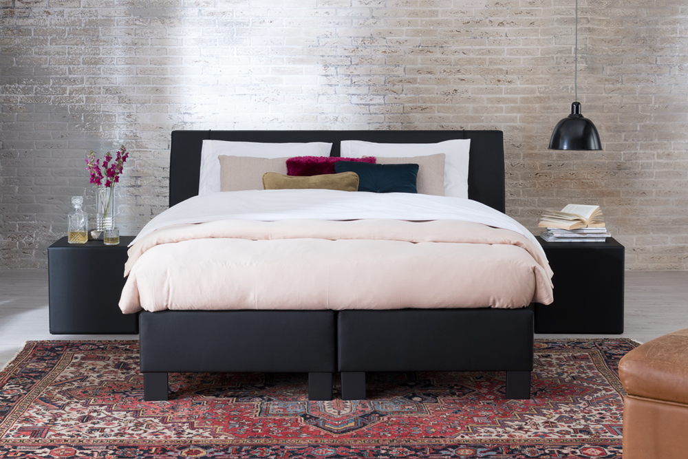 Boxspring Thor Vlak Kunstleer Met Pocketveer Matras Vitalis 1 Boxspring Thor Vlak Kunstleer Met Pocketveer Matras Vitalis