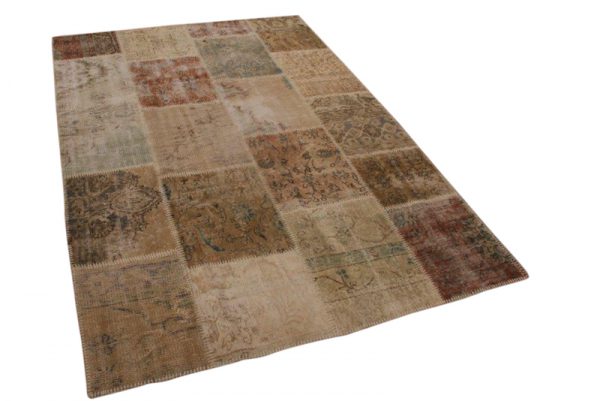 Patchwork vloerkleed, vintage, 240cm x 170cm