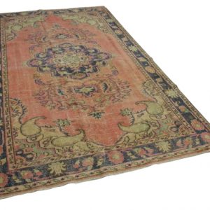 vintage vloerkleed roze 288cm x 176cm