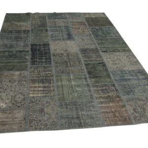 grijs patchwork vloerkleed 300cm x 200cm