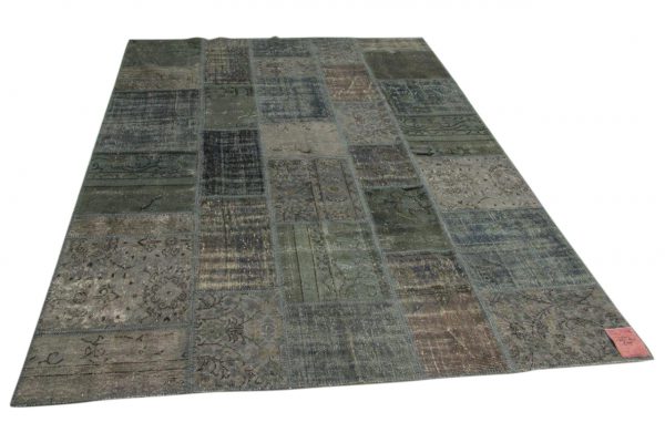 grijs patchwork vloerkleed 300cm x 200cm