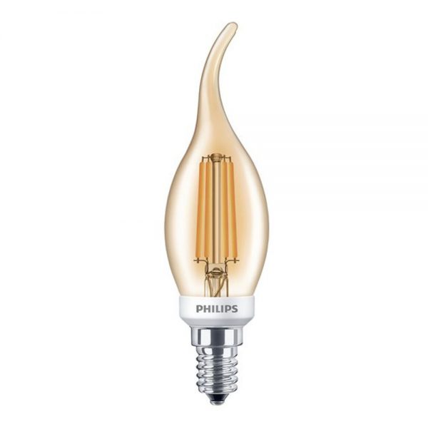 Philips Classic LEDcandle E14 BA35 5W 825 Goud | Dimbaar - Vervangt 35W