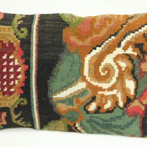 Rozenkelim kussen nr 1613 (60cm x 40cm) Kussen gemaakt van authentieke rozenkelim, inclusief binnenkussen