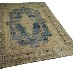 blauw kirman vloerkleed 423cm x 308cm