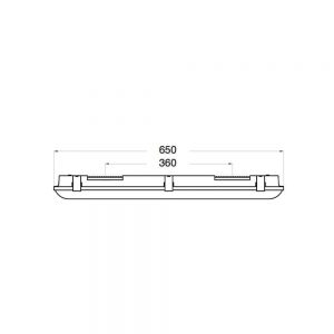 Noxion LED Armatuur Waterdicht Standaard 60cm 6500K 2400lm | Vervangt 2x18W