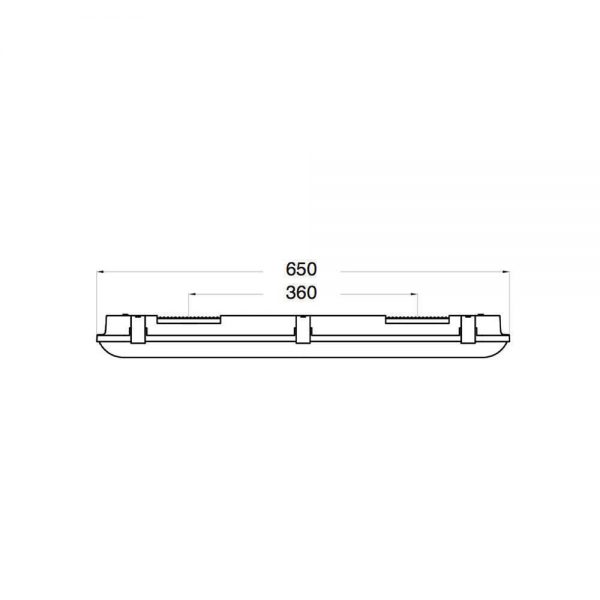 Noxion LED Armatuur Waterdicht Standaard 60cm 6500K 2400lm | Vervangt 2x18W