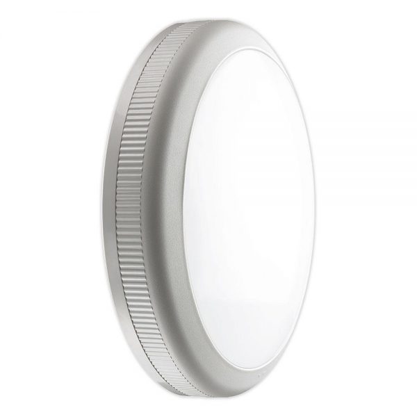 Noxion LED Bulkhead Core met Sensor 3000K 20W Grijs | Vervangt 2x26W