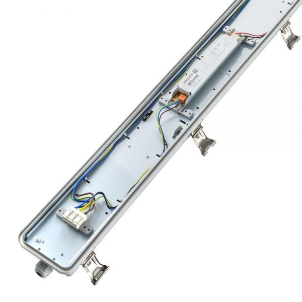 Noxion LED Armatuur Waterdicht Pro 120cm 4000K 4500lm | Doorvoerbedrading (5x2.5mm2) - Vervangt 2x36W