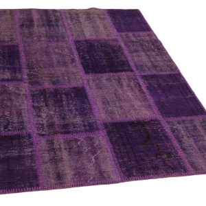 patchwork vloerkleed paars 200cm x 145cm