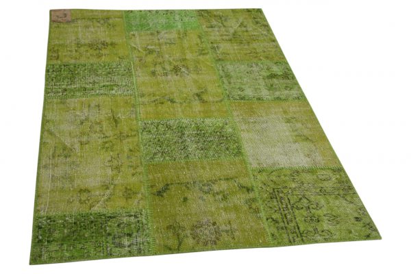 patchwork vloerkleed groen 180cm x 120cm