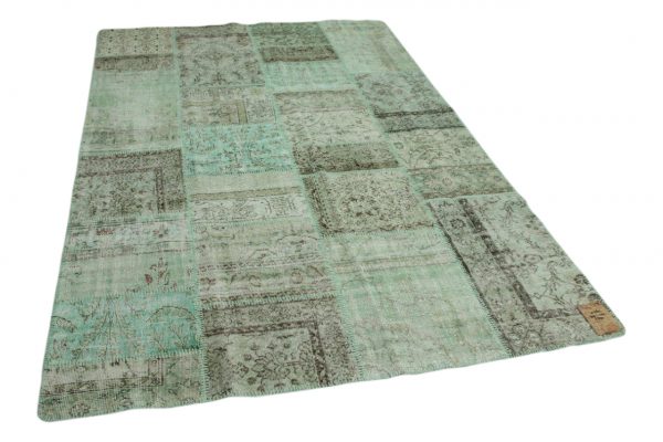 patchwork vloerkleed groen 300cm x 200cm