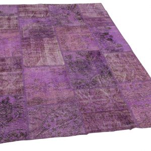 patchwork vloerkleed paars 230cm x 160cm