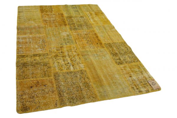 patchwork vloerkleed okergeel 239cm x 170cm