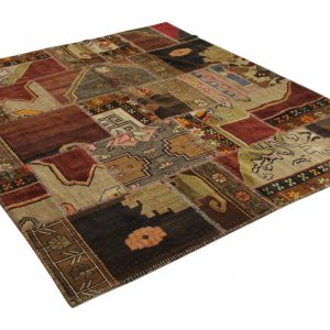 patchwork vloerkleed 250cm x 216cm