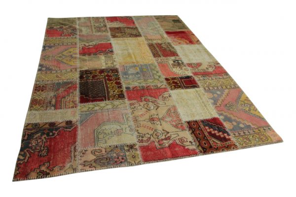 patchwork vloerkleed, rood 300cm x 210cm