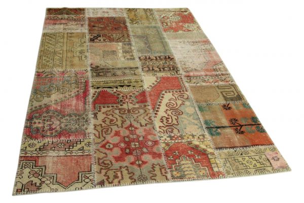 patchwork vloerkleed 246cm x 170cm