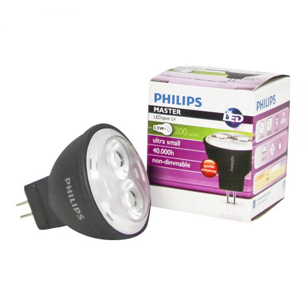 Philips LEDspot LV GU4 MR11 3.5W 827 24D (MASTER) | Zeer Warm Wit - Vervangt 20W