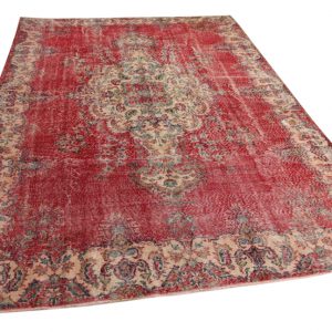 vintage vloerkleed rood 322cm x 216cm