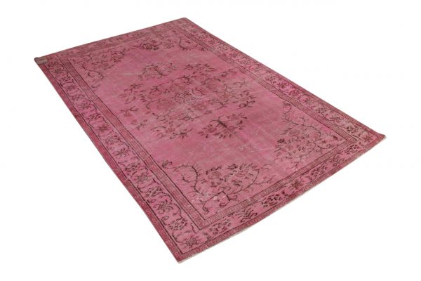 vintage vloerkleed roze 264cm x 170cm