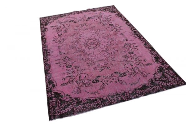 Vintage vloerkleed, roze, 271cm x 177cm