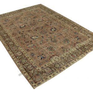 vintage vloerkleed taupe 284cm x 202cm