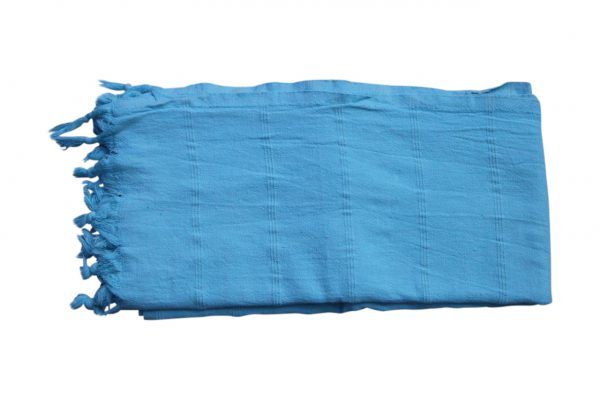 verwassen hamamdoek aquablauw 165cm x 85cm