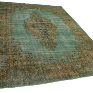 vintage vloerkleed blauw, groen 460cm x 336cm