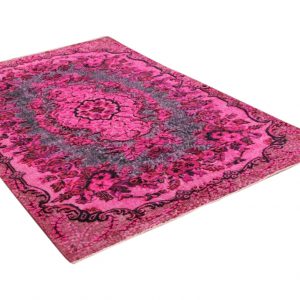 Vintage vloerkleed, paars-roze, 273cm x 166cm