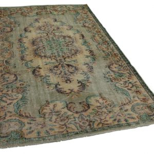 vintage vloerkleed groen 276cm x 169cm